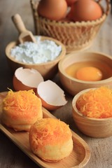 cake gold egg thread