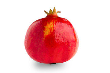 pomegranate isolated on white