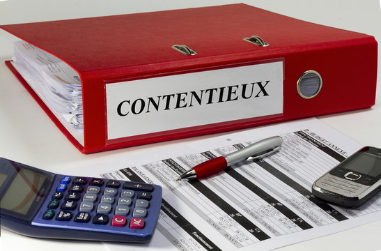 Classeur rouge contentieux