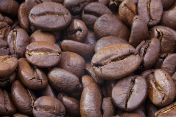 Detail of coffee beans