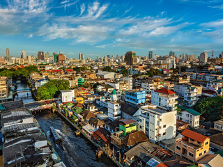 Fototapeta na wymiar Bangkok aerial view