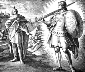 Commander of the Lord's Army 1) Sacred-biblical history of the old and New Testament. two Hundred and forty images Ed. 3. St. Petersburg, 2) 1873. 3) Russia 4) Julius Schnorr von Carolsfeld