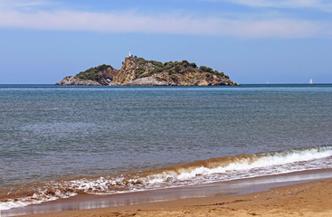 Island (Delikada Island) near Iztuzu beach, Turkey