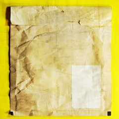 Crumpled paper envelope for textures and backgrounds