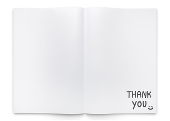  two fold paper brochure or book (Thank you)