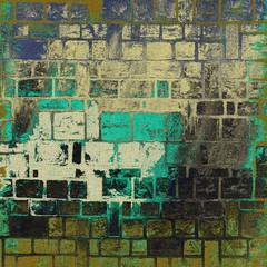 Grunge abstract texture background. Black, green and blue.