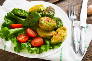 Vegetable nuggets, vegetarian fast food