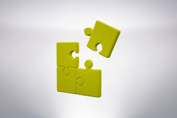 Composite image of piece of jigsaw puzzle