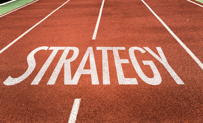 Strategy written on running track