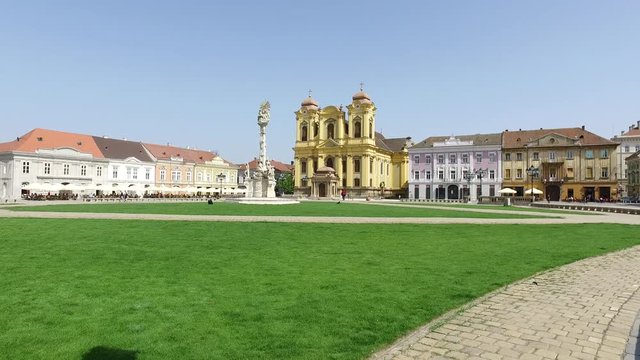 timisoara city romania roman catholic dome landmark architecture