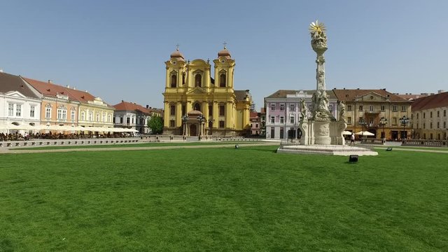 timisoara city romania roman catholic dome landmark architecture