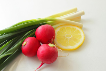 Fresh seasonal vegetables on the table