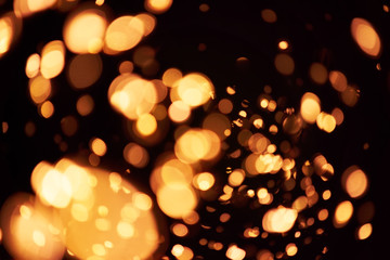 Photo of realistic lens flares star lights, abstract background. Horizontal