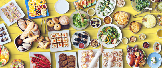 Food Festive Restaurant Party Unity Concept