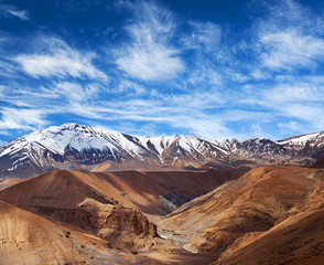 Mountain landscape in Ladakh, Jammu and Kashmir State, North India