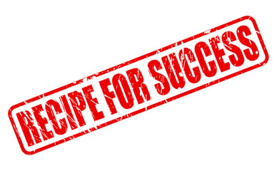 RECIPE FOR SUCCESS RED STAMP TEXT