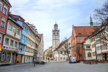 Fototapeta na wymiar Historische Altstadt, Ravensburg, Bayern, Deutschland