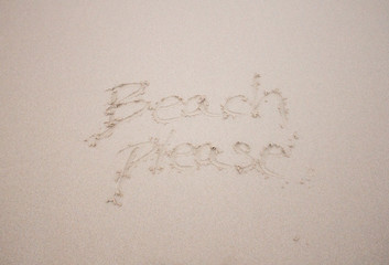 Beach please on the beach sand