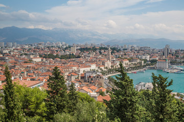 Fototapeta na wymiar Split, Kroatien, Stadtpanorama