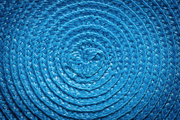 blue napkin curled texture close up