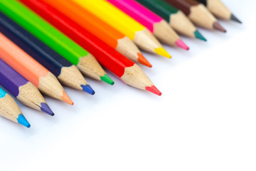 color pencil, business leader concept.