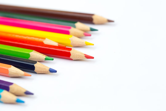 color pencil, business leader concept.