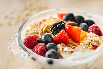 Delicious oatmeal porridge