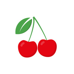 Cherry flat icon