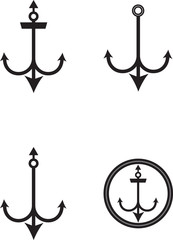 Different Anchor types in white background