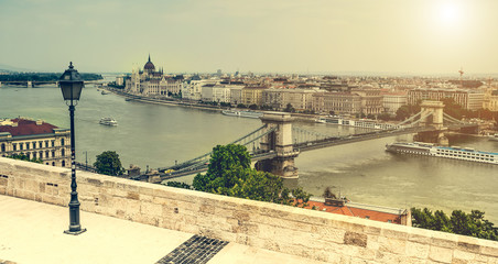 view on Budapest and Danube