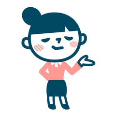 得意顔のOL女子