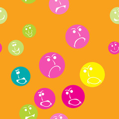 seamless background with Smileys