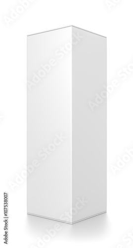 Download "White tall rectangle blank box isolated on white ...