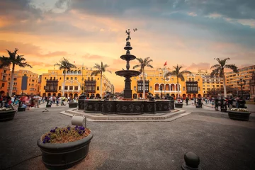 Fotobehang Panoramic view of Lima © Aliaksei