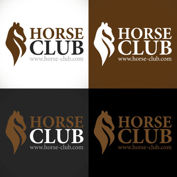 logo haras cheval poney club &eacute;questre 