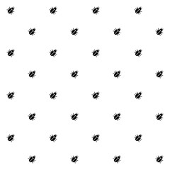 Bugs black and white seamless pattern texture.