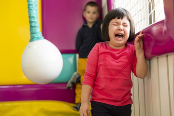 Little girl crying