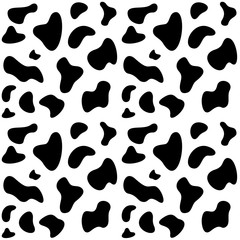 Cow skin seamless repeated pattern texture. 2x2 tiles sample.