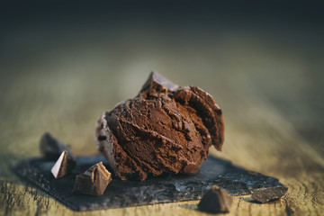 glace au chocolat