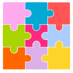 puzzle Hintergrund bunt