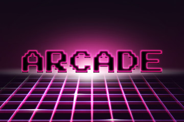 Arcade Game Screen Background