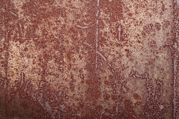 rusty zinc background.