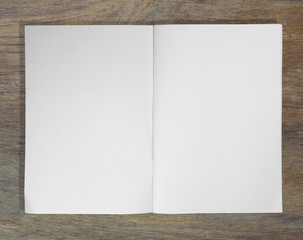 notebook  on wood background illustration