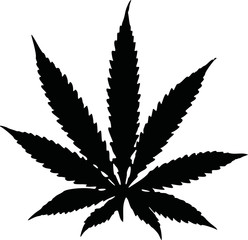 Marijuana hemp leaf