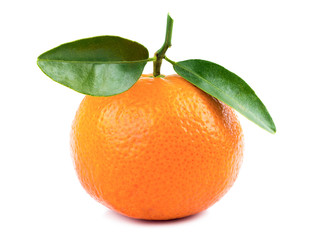 orange fruit isolated on white