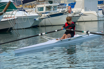 Child to rowing course © Gianni Caito