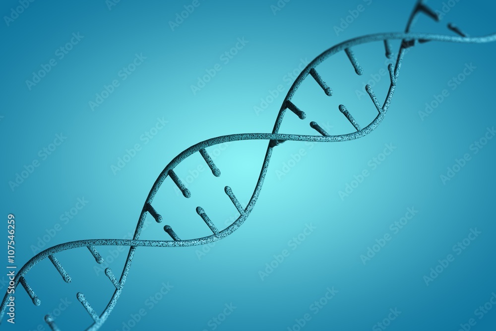 Poster composite image of image of dna helix