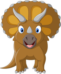 Cute Triceratops three horned © tigatelu