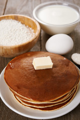 fresh homemade pancakes