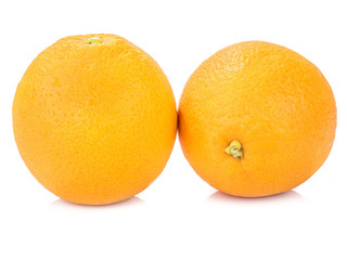 ripe lemon isolated on white background